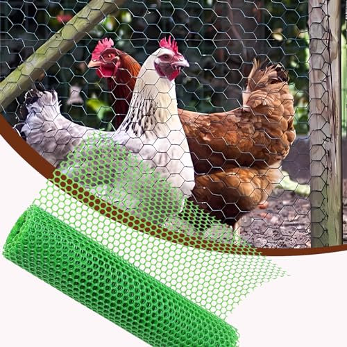 1,5 m x 15 m HDPE grüner Pflanzenkletternetz, 1,2 cm Lochgröße, verrottungsfest, Kunststoffgitter, Gitterzaun für Garten