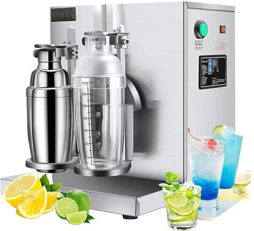 XCSCUK Shaker de thé au Lait, Machine à secouer Le thé au Lait à Double Cadre, Machine de Fabrication de Lait de thé Automatique, pour thé au Lait, Cocktail