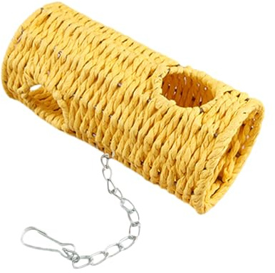 Balançoire pour Oiseaux,Tunnel À Trous pour Perroquets | Accessoires Suspendus pour Cage À Oiseaux - pour Perruche, Calopsitte, Conure Et Petits Perroquets