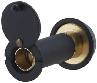 Kooples Hardware 180 Degree Door Viewers – Wide Angle Peephole for 35–55mm Thick Doors – Privacy Spyhole Lens for Front & Apartment Doors (Black)