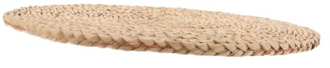 Toyvian Natürliches Rundes Sitzkissen aus Schilfblatt Fein Gearbeitet Klassische Gewebte Matte für Bequemes Sitzen zu Hause Schlichtes Design in Orange Vielseitig Einsetzbar
