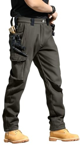 TOFOTL Pantaloni da Lavoro Elasticizzato Uomo Trekking Y2k Baggy Slim Fit Viaggi Pantalone Elegante Pantaloni da Lavoro Uomo Estivi Leggeri Pantalone Sportivo Militare Joggers 06-Grigio XL