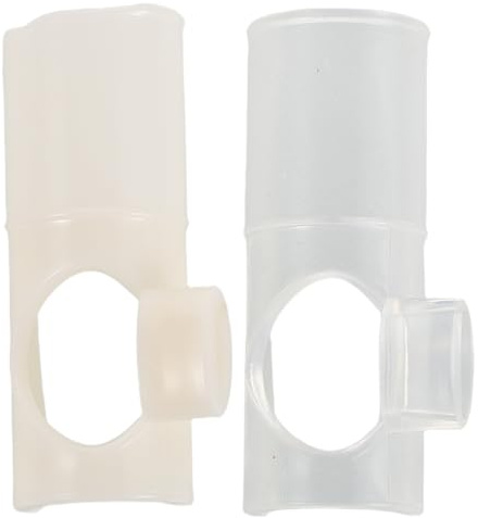 TOYANDONA Lot de 2 embouts de souffleur de flûte, directeur du vent, buse à clipser, protection d'embouchure, instrument à vent, pièce de rechange pour aide à la pratique