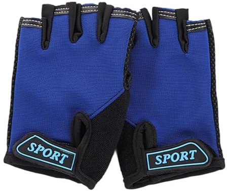 Guanti Bici Uomo Guanti Ciclismo Estivi Termici Bambino Per Moto Mezze Dita Calcio Sport Da Bambini Donna Mezzi Ragazzo Senza 12 Anni Taglia Unica Bambina Corsa 6 10 8 Antiscivolo Sim Racing Inverno