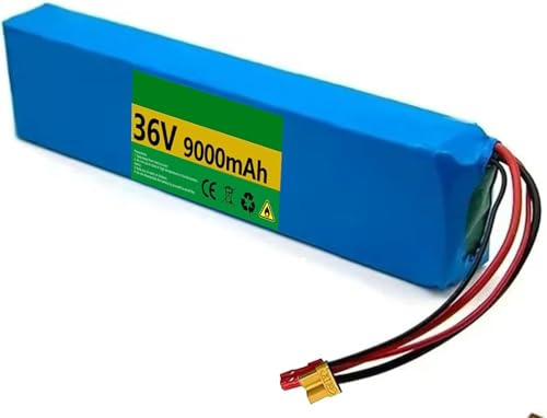 Batería De Scooter Eléctrico De 36 V Y 9 Ah, Batería De Bicicleta Eléctrica, Batería De Litio Para Bicicleta Eléctrica, Con Cargador, Paquete De Batería De Litio, Batería 36V 9Ah,XT60+DC