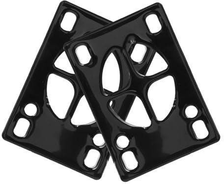 GRIRIW 2 Piezas Almohadillas Elevadoras para Patineta de PU Negro Resistencia al Desgaste y Efecto Amortiguador para Equipo Deportivo y Tabla de Skate
