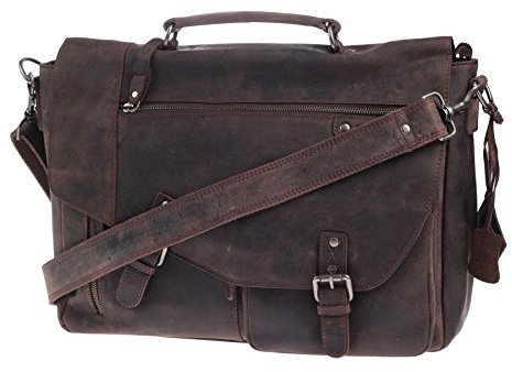 Greenburry Vintage Revival Umhängetasche Messenger Braun 42x30x12cm