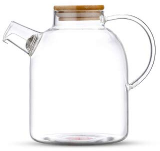 Tea & Tea® Teekanne Glas 1,4 Liter - Teekanne mit Siebeinsatz im Auslauf, Tee Geschenkset, Tea Maker, Teebereiter, Glas mit Sieb, Glasteekanne, Glaskanne Tee, Teapot