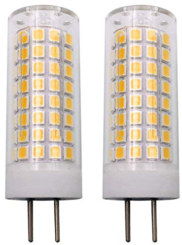 ZHENMING GY6.35 G6.35 LED Bulb 7W AC 110V-130V (Cannot be Used at Low Voltage 12V) Warm White 3000K Dimmable 65W Halogen Bulbs Equivalent, 2-Pack