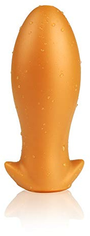 Roluck Analdilos Hommes Poupée Sexuelle Real pour Hommes Super Soft Anal Plug, Liquid Silicone Butt Plug, Super Soft Egg Shaped Anal Dildo pour Dilatateur Anus, Masseur de prostate (L)