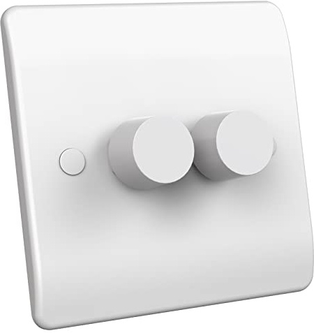 Zigtiger Dimmer Switch (2 Gang/Brakelite)