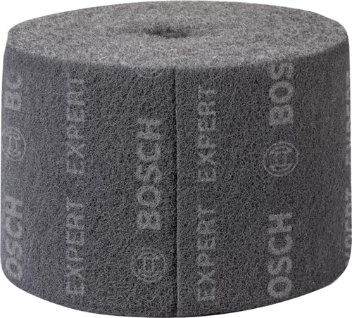 Bosch 1x Rollo de vellón EXPERT N880 para lijado manual | para Láminas de acero, Acero inoxidable, Anchura 150 mm, Longitud 10 mm, Professional Accesorios Lijado manual