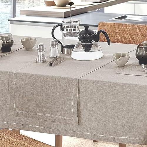 INTRECCI Runner Tavola Cotone Rettangolare 40x130 cm Tinta Unita, Striscia Salvatavolo Cucina in Puro Cotone Certificato OEKO-TEX per Tavola da Pranzo e Ambiente Casa