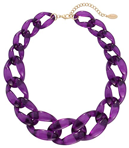 Bocar Collier ras du cou en perles acryliques pour femmes (NK-10510), Acrylique, Pas de gemme