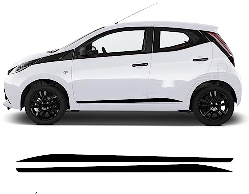2 stücke Auto Styling beide tür seitenschweller Streifen Aufkleber Auto Karosserie dekor vinylfolie Aufkleber, für Toyota Aygo Tuning-zubehör