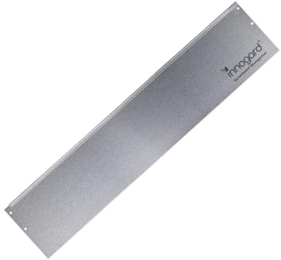 innogard Rasenkante Metall 100 x 24 cm – Alu-Zink Beet-Einfassung schmal 0,1 cm – Stabile Garten Rasenbegrenzung mit Korrosionsschutz – Witterungsbeständig