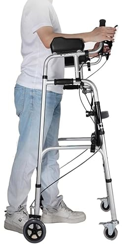 Joyfitness Gehwagen Für Senioren Mit Achselstütze,höhenverstellbar Aus Aluminium,Gehbock Für Senioren Stabil,Klappwandler für ältere und behinderte Menschen