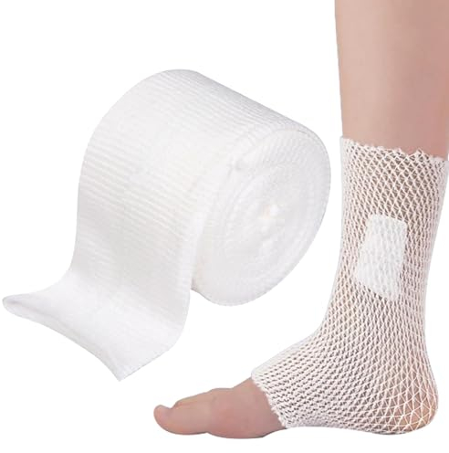 Pansement Tubulaire en Maille Élastique - Bandage de Compression avec Colle de Zinc pour Plaie