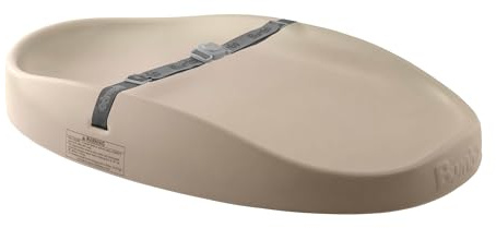 BUMBO | Changing Pad - Cambiador de Bebé Portátil - Con Correas de Seguridad - Fácil de Limpiar - Espuma Premium- Diseño Ergonómico - Apto para Bebés de 0 a 18 Meses (Color Taupe)