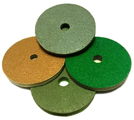 HEAGER Dischi, polveri, mulini ad Angolo, 7 Pezzi 5 Pollici Spugna lucidatura pastiglie 125 mm Professionale Diamante Spugna Pavimento Disco abrasivo for Marmo Granito Pietra(1000)