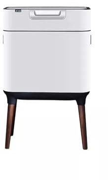 Cubo de Basura para Oficina Bote de basura clasificado for cocina Tipo de prensa for el hogar Sala de estar Oficina Pies altos de acero inoxidable con tapa Botes ligeros de gran capacidad de lujo Cubo