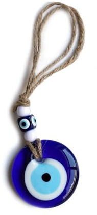 Fonyiunce Ojo Turco Azul, Mal de Ojo Regalo de Bendición, 5 cm Colgante de Amuleto Proteccion, Encantos de Buena Suerte para Colgar, Amuleto de la Suerte, para Decoración del Hogar Regalo