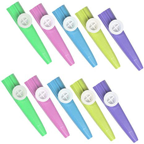 TOYANDONA 10stücke Gitarrenkazoo Musikinstrumente Für Junge Mädchen Und Erwachsene Einfach Zu Spielen Tragbar Und Praktisch Für Partys Und Bildungszwecke