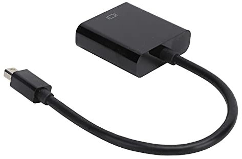 DriKou Mini DP to VGA Adapter, Mini DP Male to VGA Female Adapter Converter Cable ABS for ThinkPad PC Computer Black