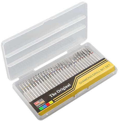 30 Pièces Embout Ponceuse Ongles, Corindon Embout Depose Ponceuse Ongles, Embouts Manucure Ponceuses avec Tête de 3/32 Pouces pour Manucure, Pédicure et Soins des Mains et des Pieds