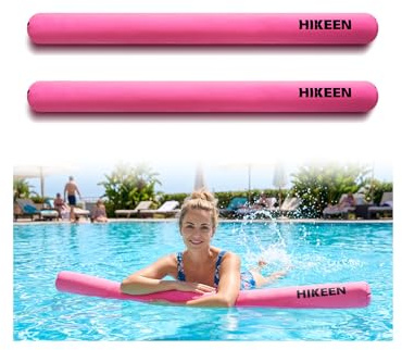 BOOSTEADY Schwimmnudeln für Erwachsene Massiv Poolnudeln mit Extra-große Größe, Rosa - 128 * 10 cm