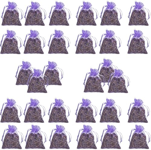 30 Stück Lavendelsäckchen, Duftsäckchen Kleiderschrank, Mottenschutz Für Kleiderschrank, Lavendelsäckchen Leer, Ideal Für Schrankduft Und Schlafverbesserung, Maße 7,8 X 6,5 cm
