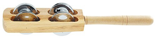 Betzold Kleiner Schellenstab | Musikinstrument, Glockenstab aus Holz, Koordinationsübung