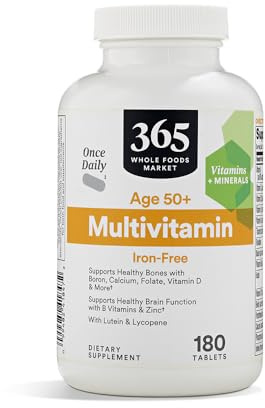 365 by Whole Foods Market, Mature Adult Once Daily Multi, 180 Count