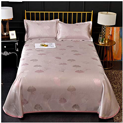 YOUCAI Matratzenschoner Atmungsaktive Bettlaken Matratzenschutz Milbenbezug Spannbetttuch Sommer Schlafmatte Topper Matratzenschoner Pink 250x250cm