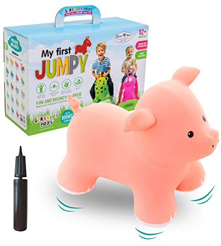 Jumpy Hüpftier Ferkel, rosa