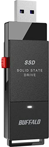 BUFFALO Disque dur SSD portable USB 3.2 A et C 500 Go