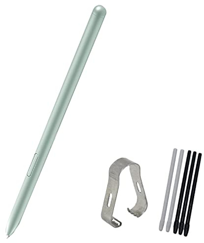 Galaxy Tab S7 FE S Ersatz-Eingabestift für Samsung Galaxy Tab S7, Tab S7 FE SM-T730, SM-T733, SM-T736B Touchpen (ohneBluetooth) + Spitzen/Schreibfedern (Mystic Green) | ohneBluetooth,Präzises Schreiben mit geringer Latenz,für Tab S7 FE SM-T730, SM-T733, SM-T736B Touchpen