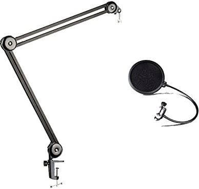 Microphone Stand 50X50CM, Adjustable Desktop Suspension Boom Scissor Mic Stand,Table Mounting Clamp, For Live Broadcasting,Professional Streaming,Voice-Over Sound Studio,Recording ( Color : Style2 )