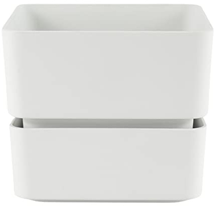 ECOMACETAS FLOWERPOT STORE Maceta para Suculentas. Maceta para Cactus. Maceta pequeña con Plato. Tiesto Cuadrado Pequeño. (1, 12 cm)