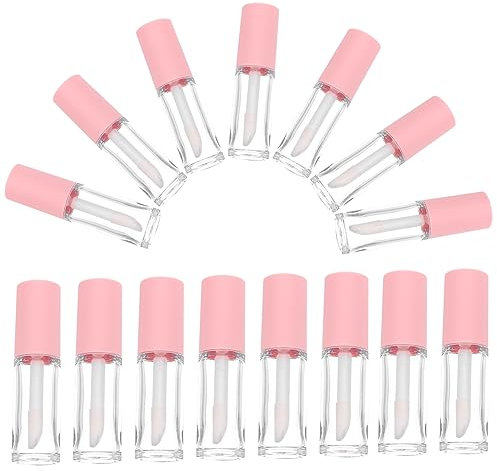 FRCOLOR 15stücke Teiliges Leerer Nachfüllbarer Lipgloss-behälter Mit Großem Pinselapplikator Auslaufsicher Klein Tragbar Zum Befüllen Von Lippenbalsam Und Kosmetik