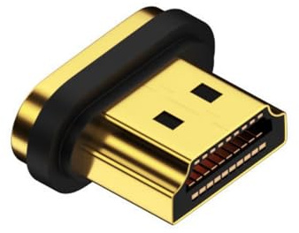 CY Adaptateur magnétique séparé 8K Type-A HDMI 2.1 mâle droit 19 broches Adaptateur vidéo pour ordinateur portable HDTV, HD-042-AM-HX
