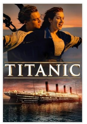 AmAzwi Filmposter Titanic auf Leinwand, Schlafzimmer, Dekoration, Sport, Landschaft, Büro, Raumdekoration, Geschenk, ungerahmt: 30 x 45 cm