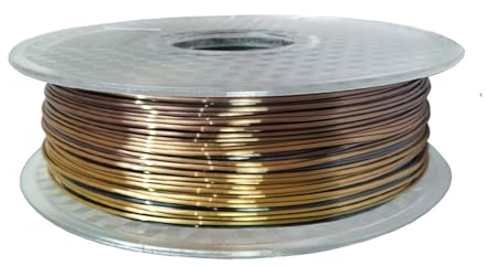 Fachmann 1 Kg 1.75mm Silk PLA Filament 3D Printer Shiny Materal Black Wihte Red Blue Sublimation Solid Silk-like 3D Printer Filament (Farbe : 500g -Rainbow)