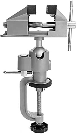 Étau de table rotatif à 360 degrés HUIOP Étau de table universel avec pince à tête pivotante à 360 degrés pour la fabrication de peinture, sculpture électronique, soudure, étau de pince de table rotat