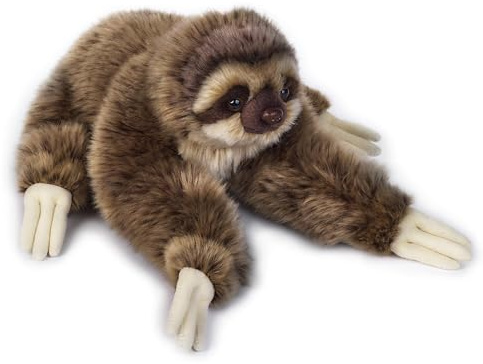 Freek Vonk x Bresser Lukas Faultier Kuscheltier 32 cm weich waschbar | Gefüllt mit recycelten Materialien, weiches Fell, maschinenwaschbar bis 30 °C, Kuschelfreund für Kinder