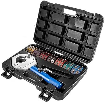 VCHICS Kit Manuale di Piegatura del Tubo Flessibile AC 71500 con 7 Stampi for Piegatura del Tubo Idraulico Set di Riparazione Automatica 'Aria Condizionata A Pressa Idraulica Strumento Idraulico