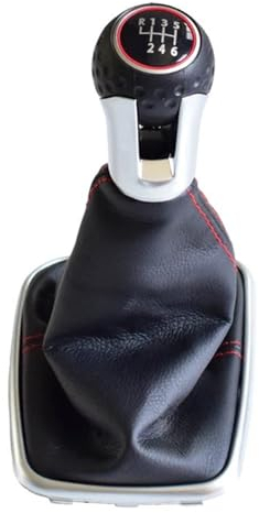 Toiumops Schaltknauf Schaltsack für VW Golf 4 MK4 Bora 1998–2004, 5/6-Gang-Auto-Schaltknauf, Hebel, Schalthebel, Gaitor-Manschette