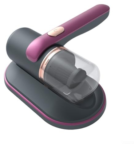 Donkivvy Aspiradora inalámbrica de mano con luz UVC, instrumento de eliminación de ácaros fuerte de alta frecuencia, removedor de ácaros de colchón para cama, sofá, alfombras