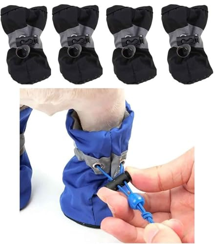 RSYHVG Dog moccasins Puppy shoes Toddler pet shoe covers Rain shoes pet shoes foot covers,pawz dog boots,dog socks paws stop licking dog boots （Size 2）