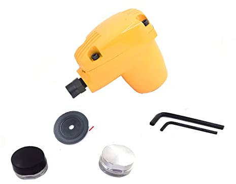 OUTFYT Griff Pneumatischer Hammer Handlufthammer Palmenhammer Härte Hammerspitzen Set Mini Kleiner Selbstmeißelhammer Komfortgriff(Grey or Yellow)